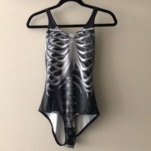 Black Milk skeleton bathing suit S